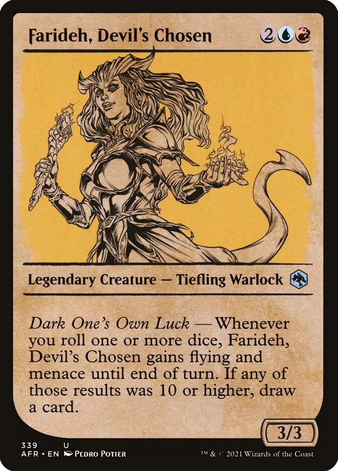 2021 Adventures in the Forgotten Realms Farideh, Devil's Chosen #339 uncommon card image