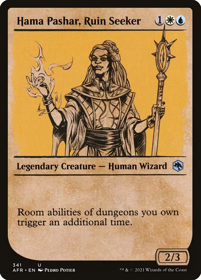 2021 Adventures in the Forgotten Realms Hama Pashar, Ruin Seeker #341 uncommon card image