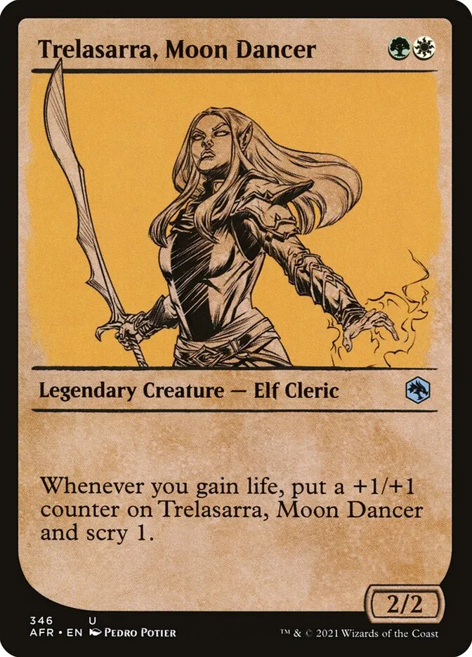 2021 Adventures in the Forgotten Realms Trelasarra, Moon Dancer #346 uncommon card image