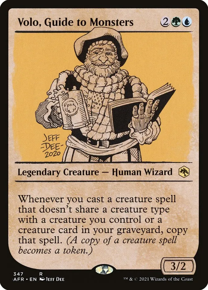2021 Adventures in the Forgotten Realms Volo, Guide to Monsters #347 rare card image