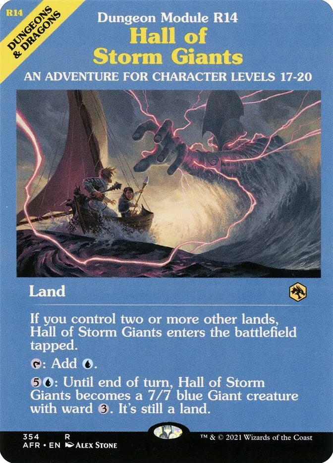 2021 Adventures in the Forgotten Realms Hall of Storm Giants #354 rare card image