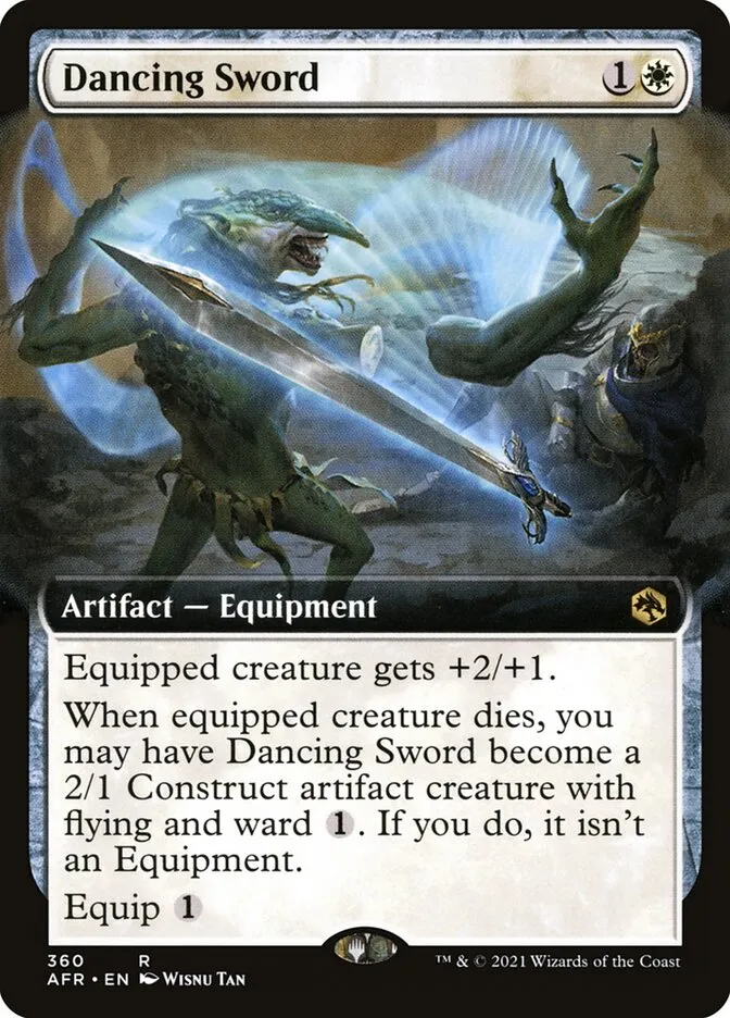 2021 Adventures in the Forgotten Realms Dancing Sword #360 rare card image