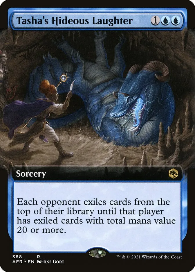 2021 Adventures in the Forgotten Realms Tasha's Hideous Laughter #368 rare card image