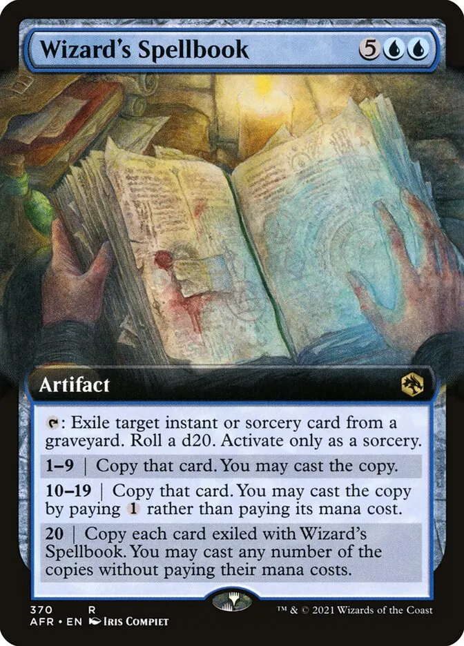 2021 Adventures in the Forgotten Realms Wizard's Spellbook #370 rare card image