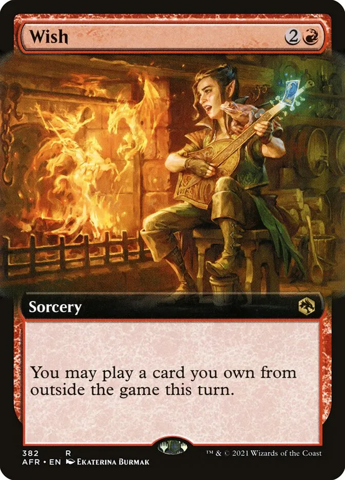 2021 Adventures in the Forgotten Realms Wish #382 rare card image