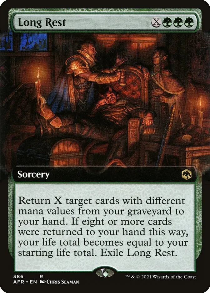 2021 Adventures in the Forgotten Realms Long Rest #386 rare card image