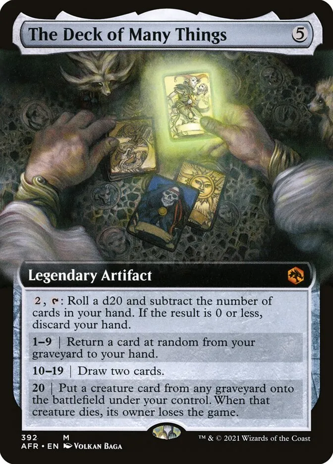 2021 Adventures in the Forgotten Realms The Deck of Many Things #392 mythic card image