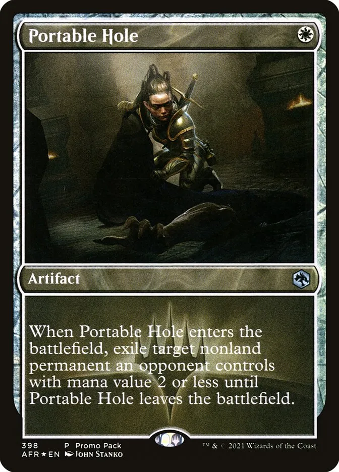 2021 Adventures in the Forgotten Realms Portable Hole #398 uncommon card image