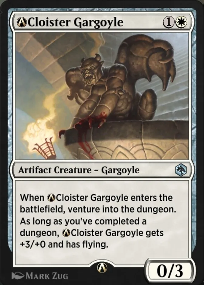 2021 Adventures in the Forgotten Realms A-Cloister Gargoyle uncommon #A-7 uncommon card image