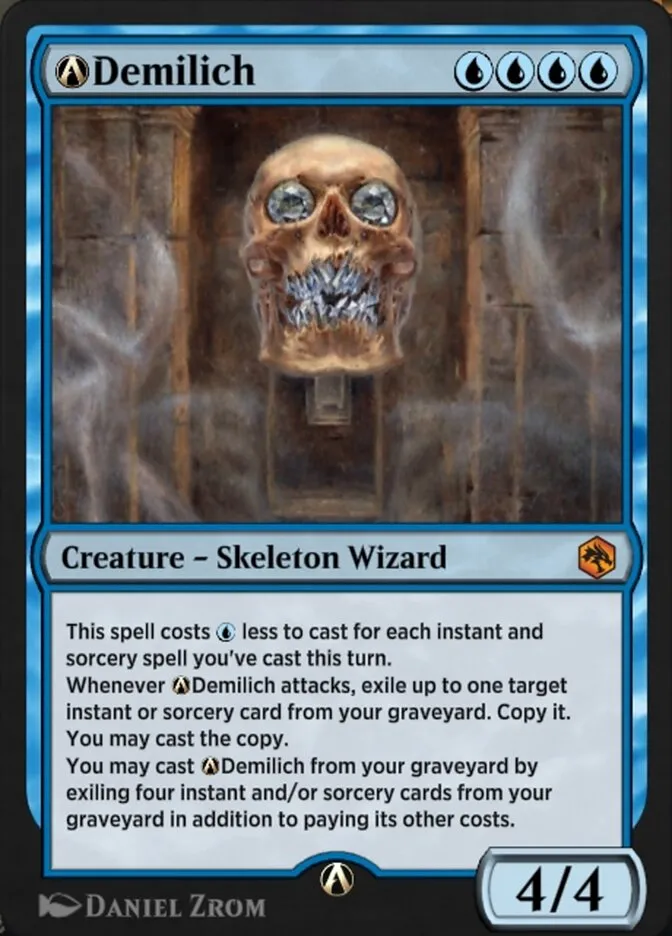 2021 Adventures in the Forgotten Realms A-Demilich mythic #A-53 mythic card image