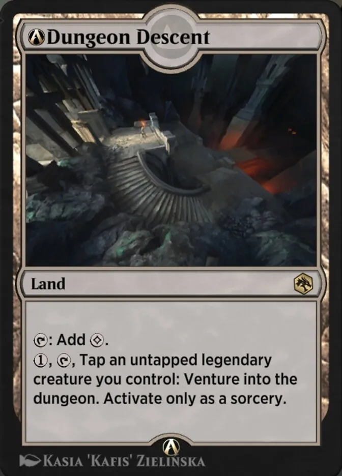 2021 Adventures in the Forgotten Realms A-Dungeon Descent rare #A-255 rare card image