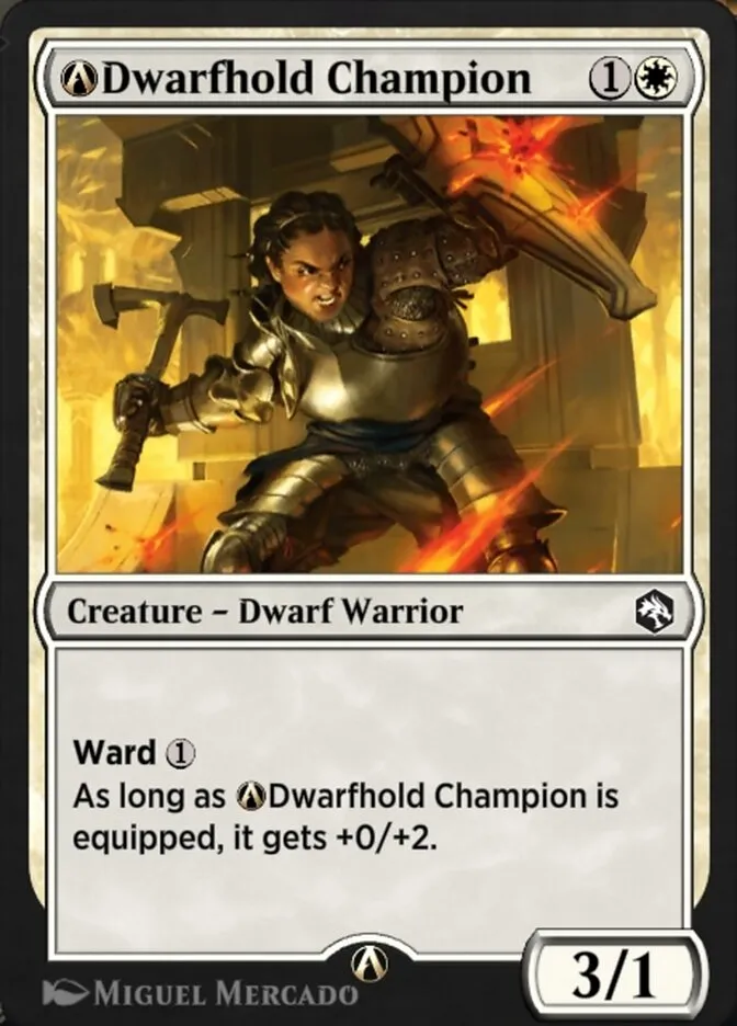 2021 Adventures in the Forgotten Realms A-Dwarfhold Champion common #A-14 common card image
