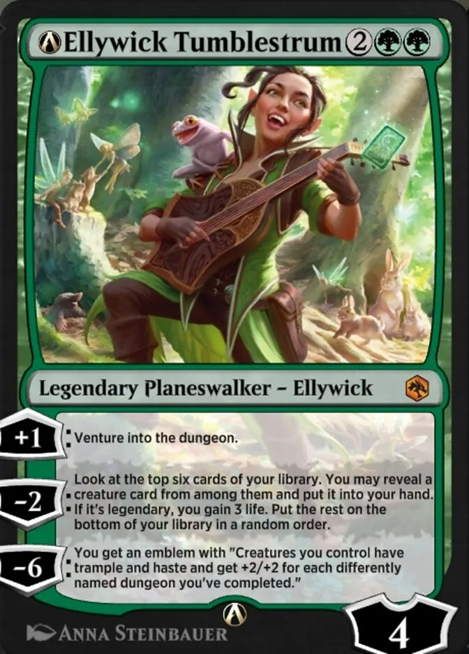 2021 Adventures in the Forgotten Realms A-Ellywick Tumblestrum mythic #A-181 mythic card image