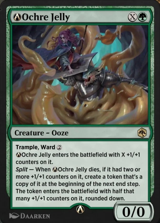 2021 Adventures in the Forgotten Realms A-Ochre Jelly rare #A-196 rare card image