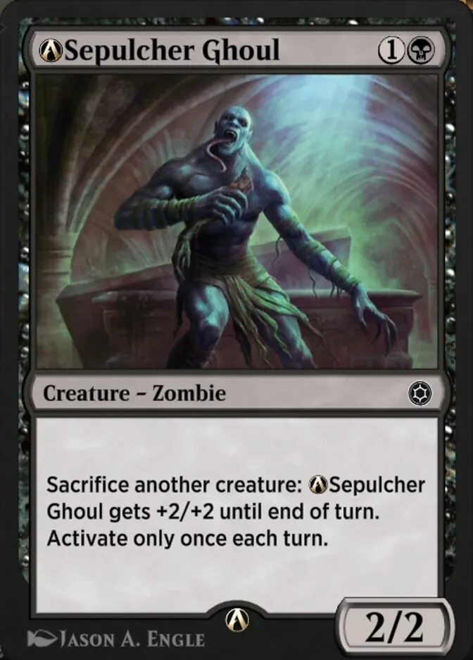 2021 Adventures in the Forgotten Realms A-Sepulcher Ghoul common #A-118 common card image