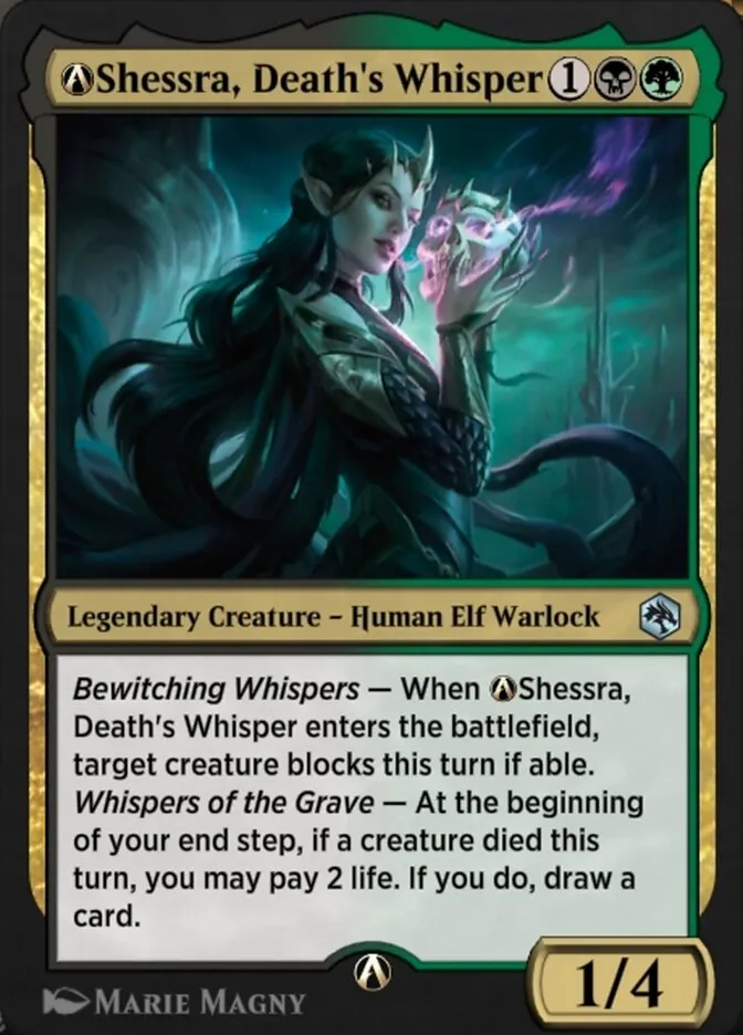 2021 Adventures in the Forgotten Realms A-Shessra, Death's Whisper uncommon #A-231 uncommon card image