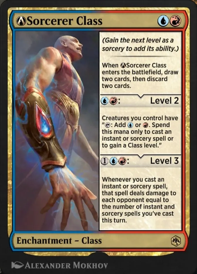 2021 Adventures in the Forgotten Realms A-Sorcerer Class rare #A-233 rare card image