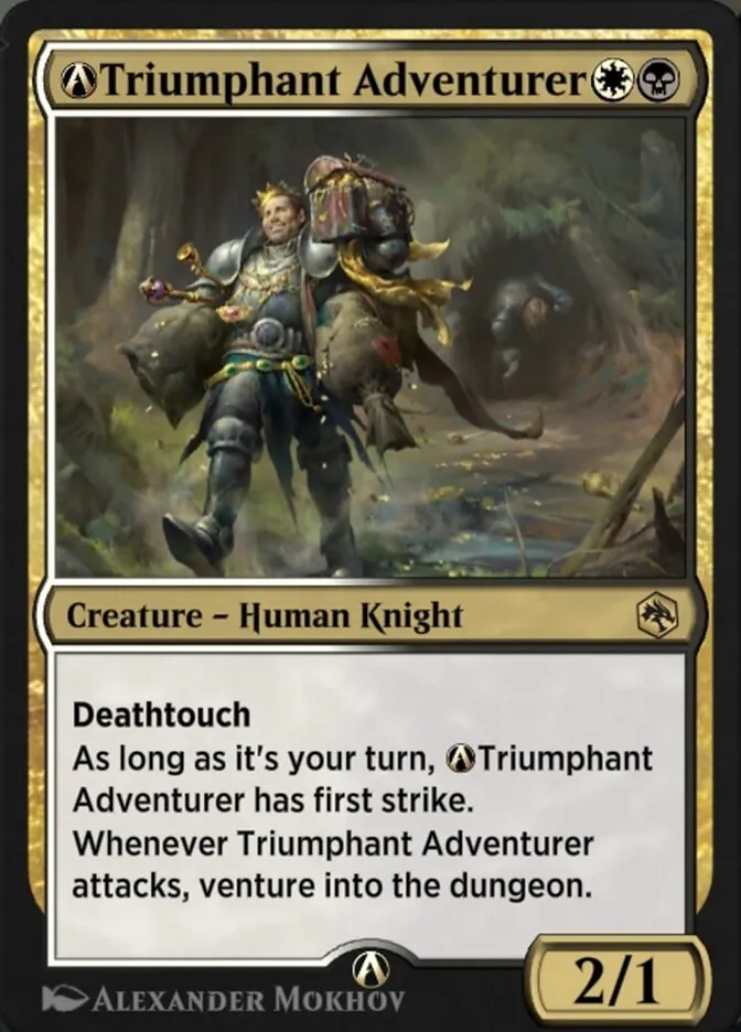 2021 Adventures in the Forgotten Realms A-Triumphant Adventurer rare #A-237 rare card image