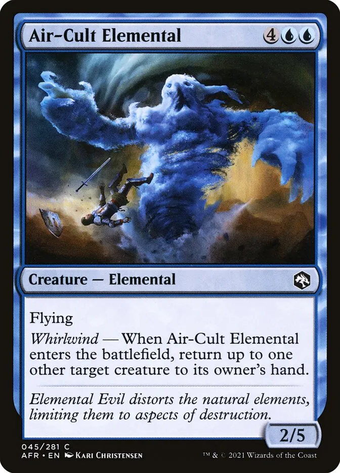 2021 Adventures in the Forgotten Realms Air-Cult Elemental common #45 common card image