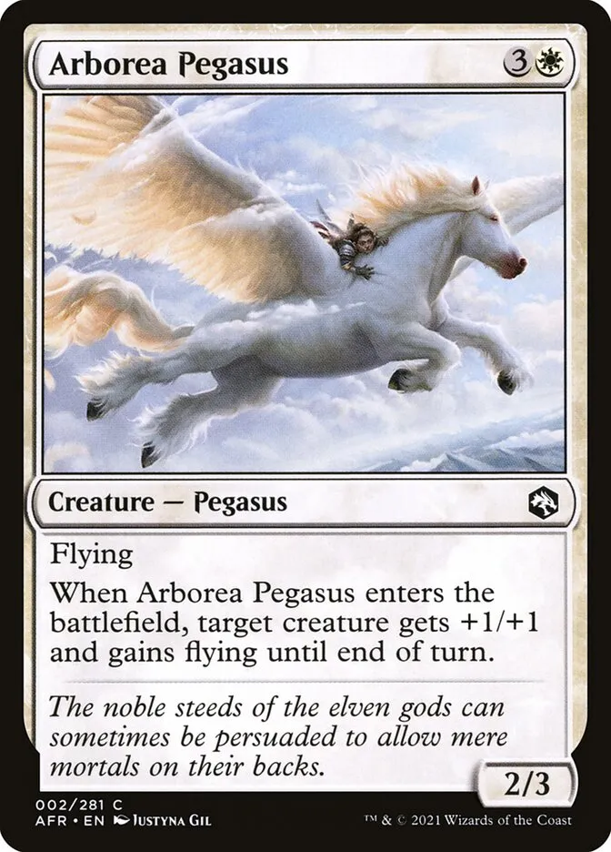 2021 Adventures in the Forgotten Realms Arborea Pegasus common #2 common card image