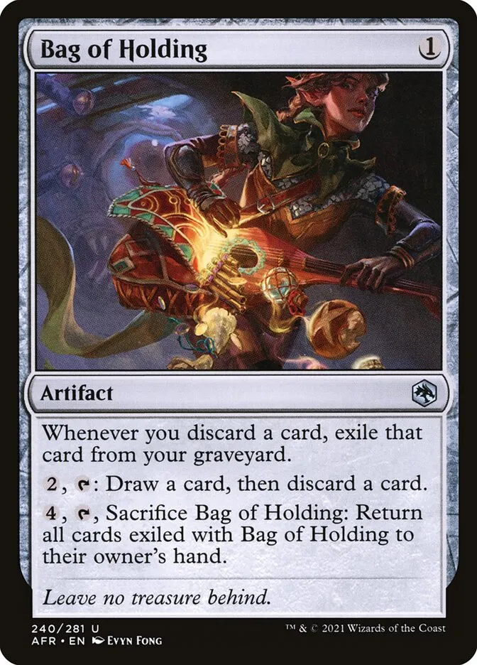 2021 Adventures in the Forgotten Realms Bag of Holding uncommon #240 uncommon card image