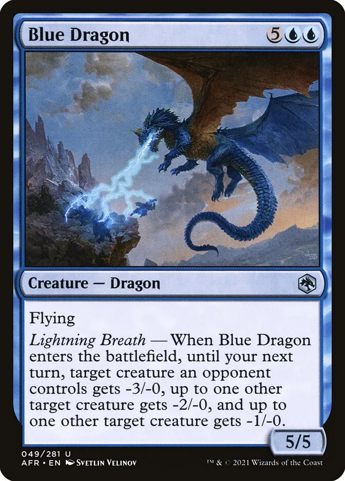 2021 Adventures in the Forgotten Realms Blue Dragon uncommon #49 uncommon card image