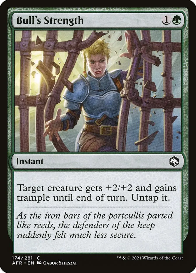 2021 Adventures in the Forgotten Realms Bull's Strength #174 common card image