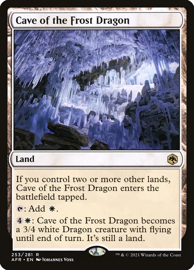 2021 Adventures in the Forgotten Realms Cave of the Frost Dragon #253 rare card image