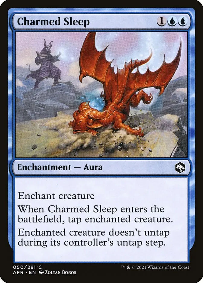 2021 Adventures in the Forgotten Realms Charmed Sleep common #50 common card image