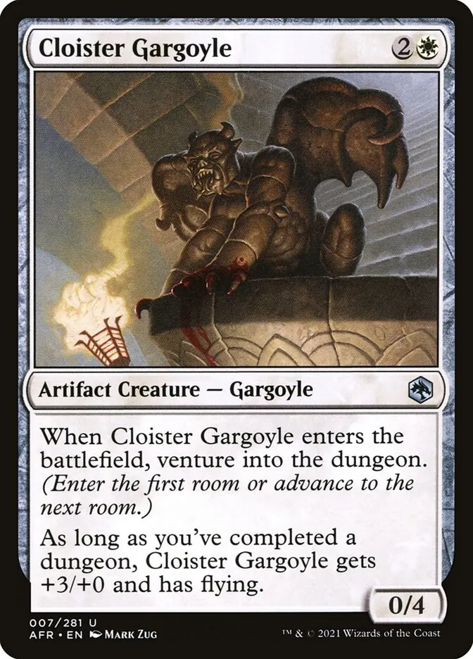 2021 Adventures in the Forgotten Realms Cloister Gargoyle uncommon #7 uncommon card image