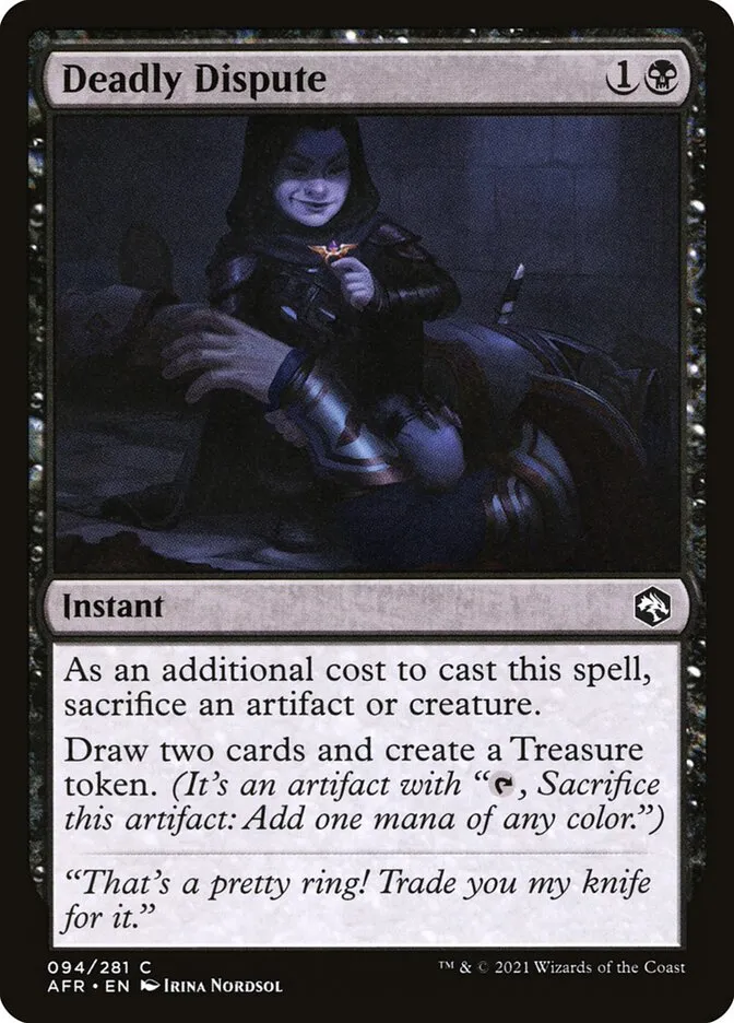 2021 Adventures in the Forgotten Realms Deadly Dispute common #94 common card image