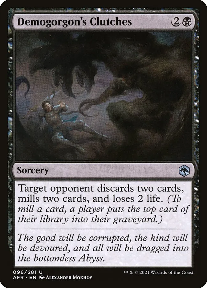 2021 Adventures in the Forgotten Realms Demogorgon's Clutches uncommon #96 uncommon card image