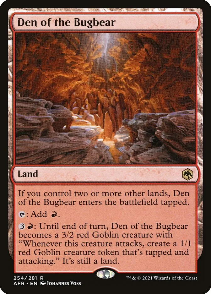2021 Adventures in the Forgotten Realms Den of the Bugbear rare #254 rare card image