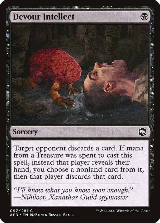2021 Adventures in the Forgotten Realms Devour Intellect common #97 common card image