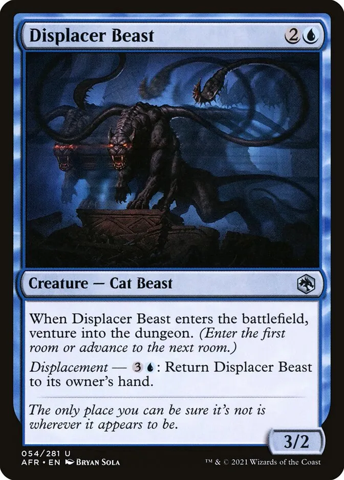 2021 Adventures in the Forgotten Realms Displacer Beast uncommon #54 uncommon card image