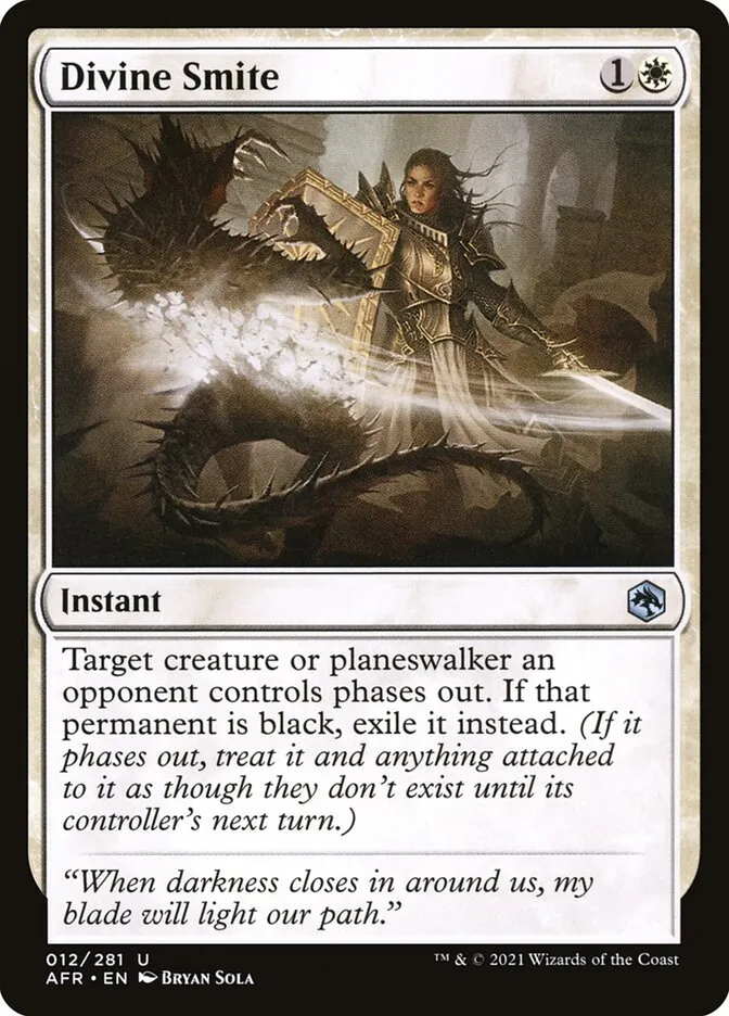 2021 Adventures in the Forgotten Realms Divine Smite uncommon #12 uncommon card image