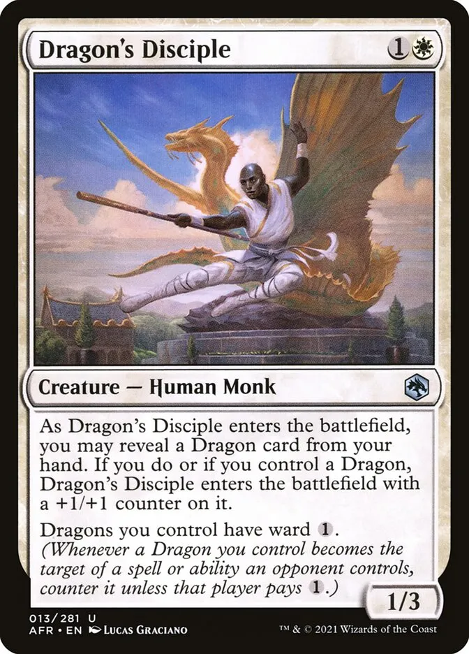 2021 Adventures in the Forgotten Realms Dragon's Disciple uncommon #13 uncommon card image