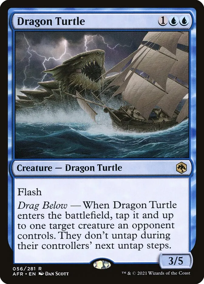 2021 Adventures in the Forgotten Realms Dragon Turtle rare #56 rare card image
