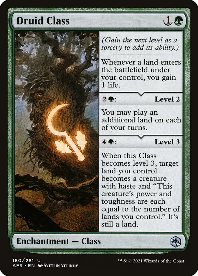 2021 Adventures in the Forgotten Realms Druid Class uncommon #180 uncommon card image