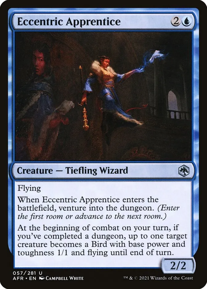 2021 Adventures in the Forgotten Realms Eccentric Apprentice uncommon #57 uncommon card image
