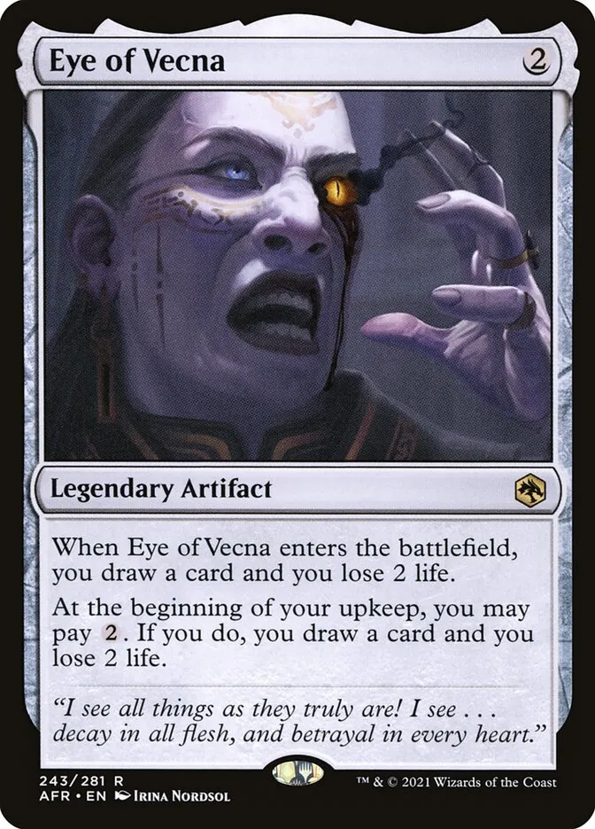 2021 Adventures in the Forgotten Realms Eye of Vecna #243 rare card image