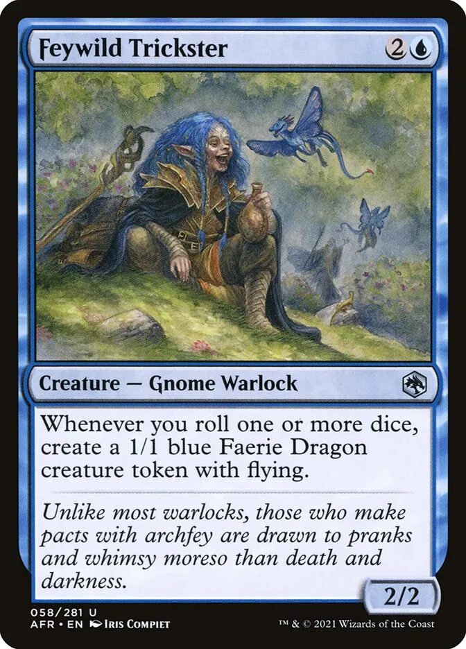 2021 Adventures in the Forgotten Realms Feywild Trickster uncommon #58 uncommon card image