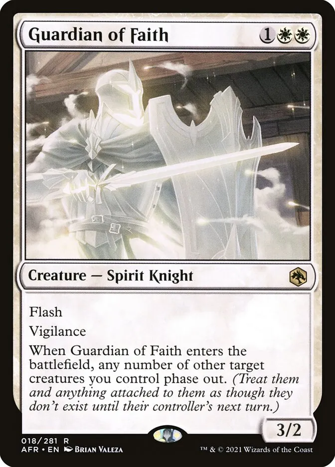 2021 Adventures in the Forgotten Realms Guardian of Faith rare #18 rare card image