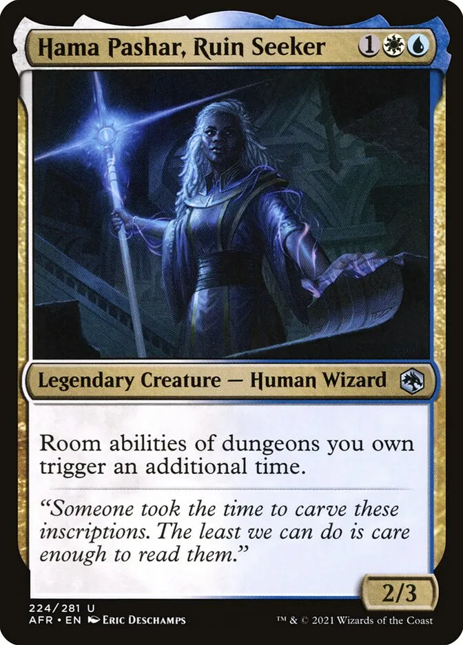 2021 Adventures in the Forgotten Realms Hama Pashar, Ruin Seeker uncommon #224 uncommon card image