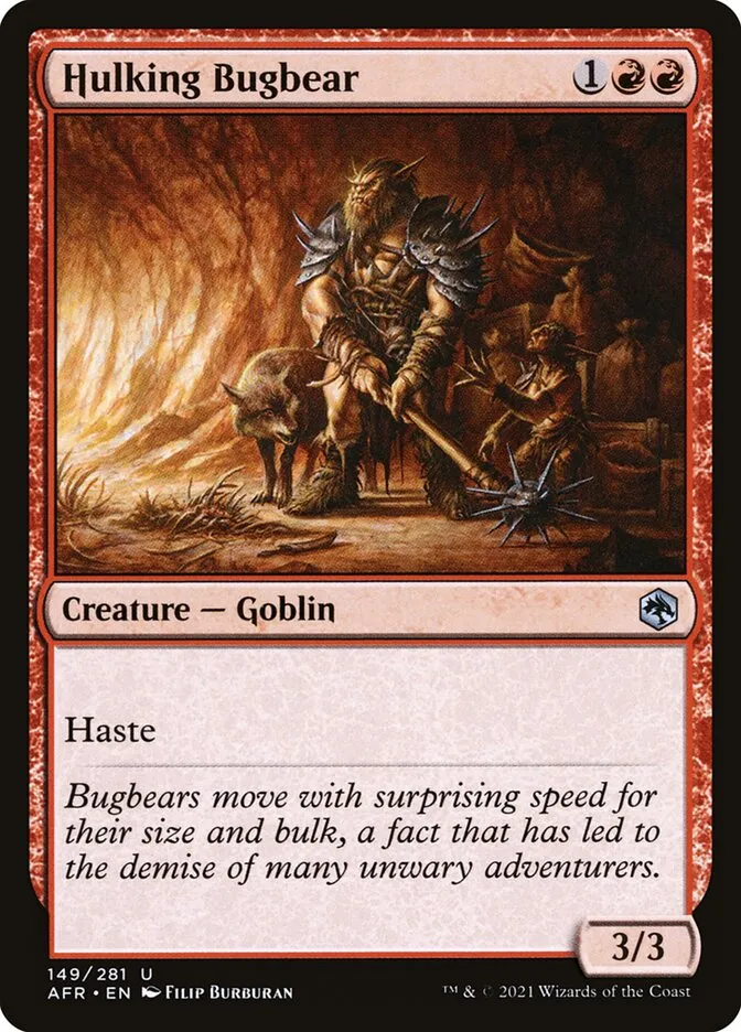2021 Adventures in the Forgotten Realms Hulking Bugbear uncommon #149 uncommon card image