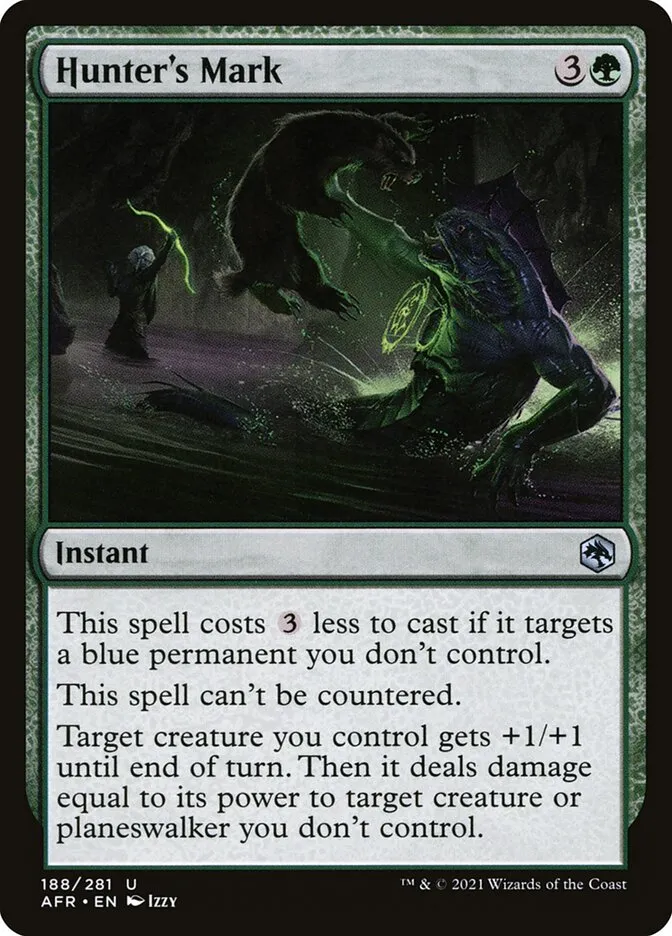 2021 Adventures in the Forgotten Realms Hunter's Mark uncommon #188 uncommon card image