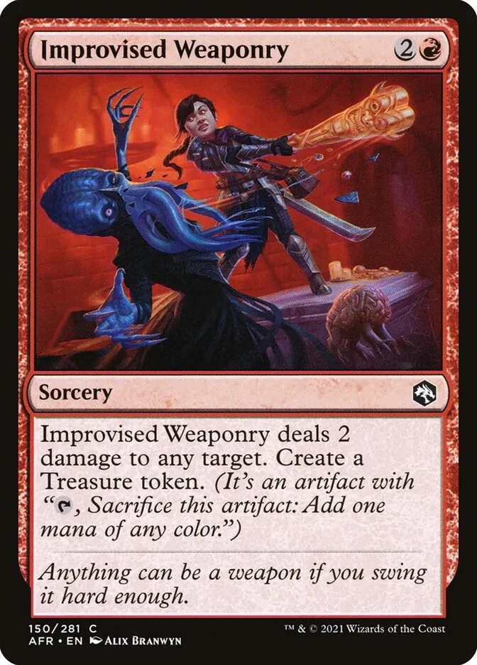 2021 Adventures in the Forgotten Realms Improvised Weaponry #150 common card image