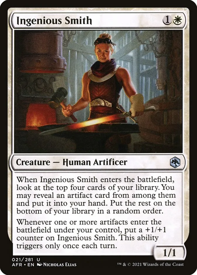 2021 Adventures in the Forgotten Realms Ingenious Smith uncommon #21 uncommon card image