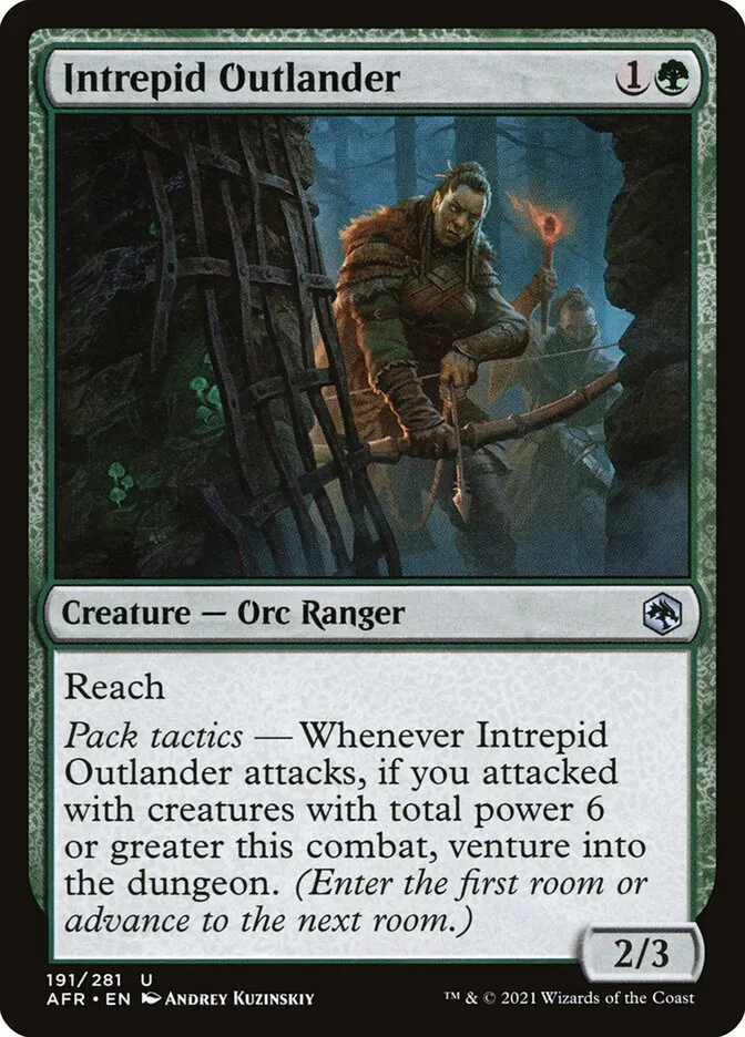 2021 Adventures in the Forgotten Realms Intrepid Outlander uncommon #191 uncommon card image