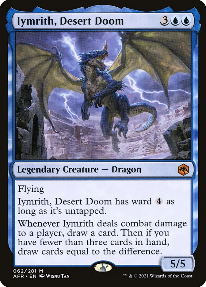 2021 Adventures in the Forgotten Realms Iymrith, Desert Doom #62 mythic card image